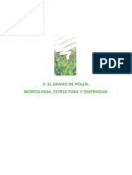 3 El Grano de Polen - Morfología, Estructura y Diversidad