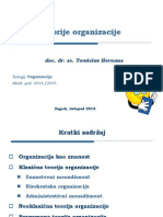 Teorije Organizacije 2014