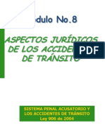 Modulo 8 Aspectos Juridicos en Los Accidentes de Transito