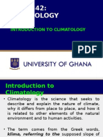 Introduction to Climatology