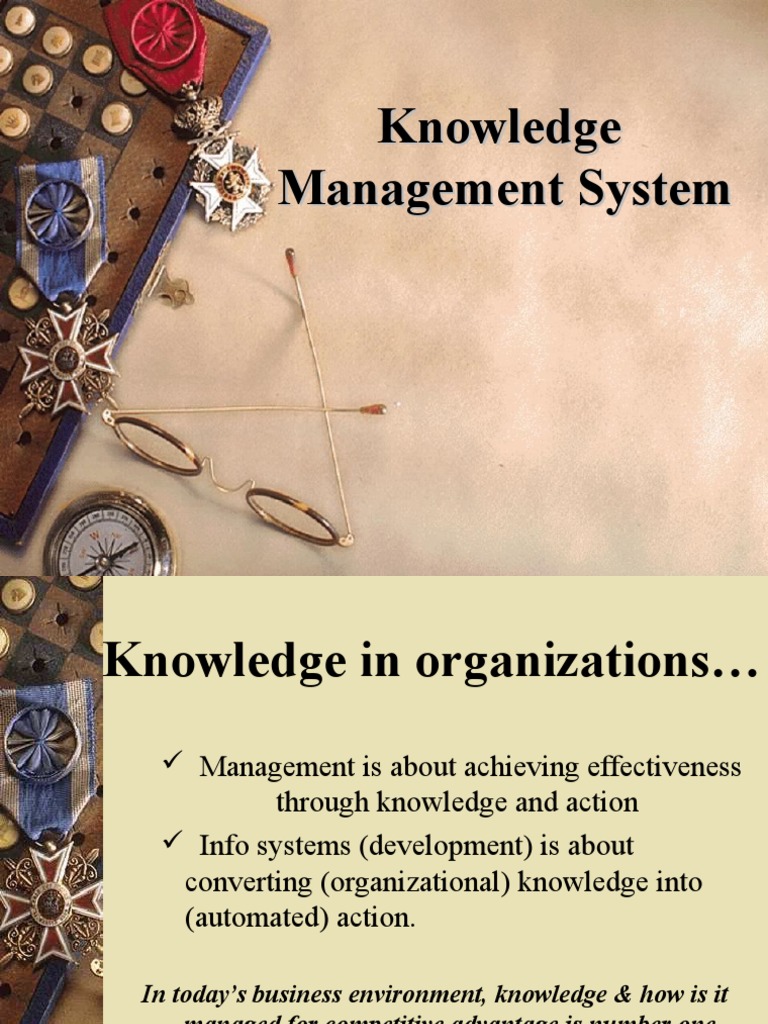 Knowledge Management Systems Overview | PDF | Knowledge Management ...