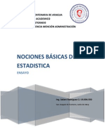 Nociones Básicas de Estadistica