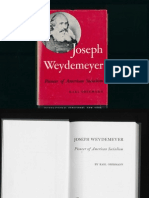 Joseph Weydemeyer Pioneer of American Socialism