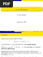 Finite Differences