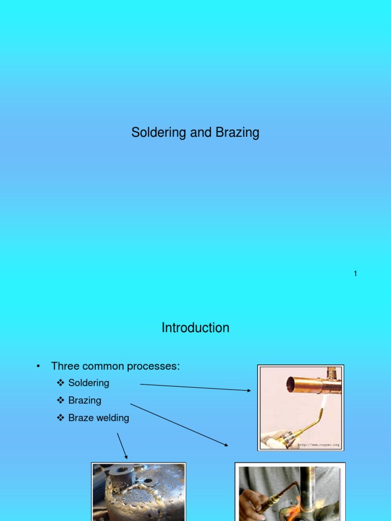 Soldering and Brazing PDF Soldering Metalworking