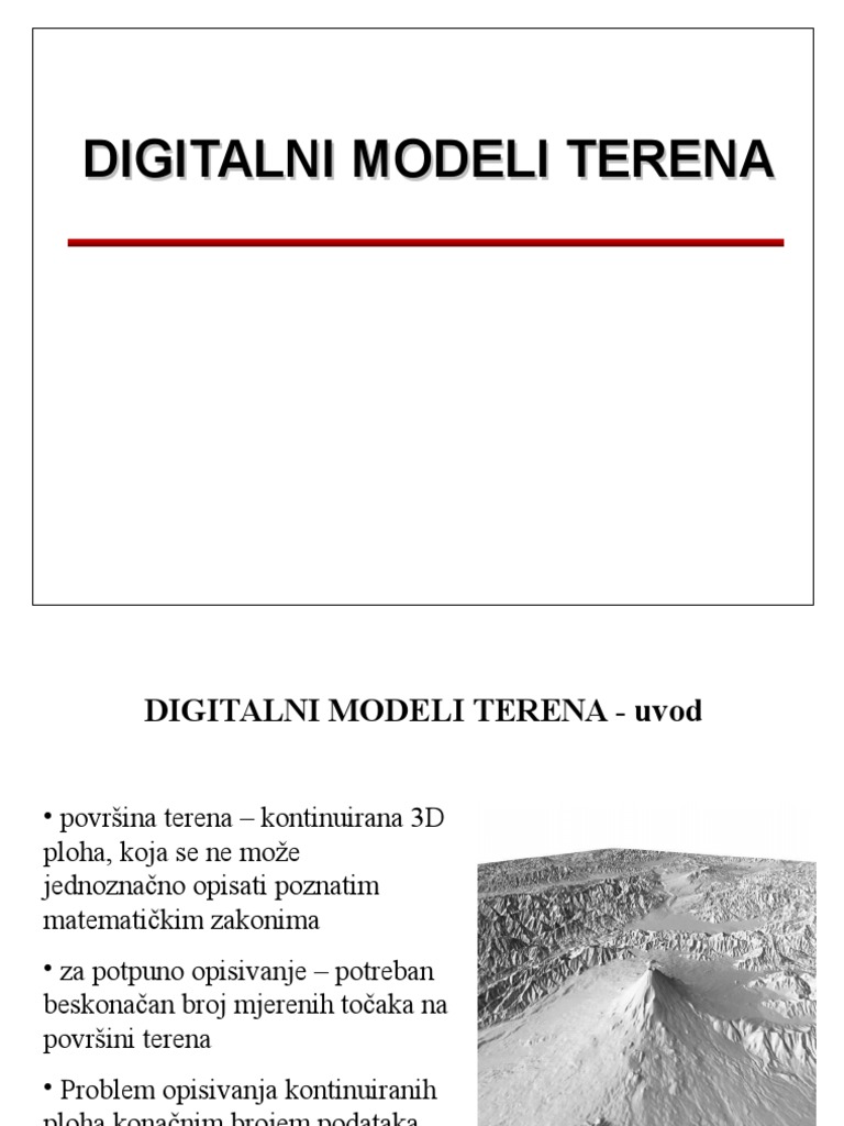 Digitalni Modeli Terena | PDF