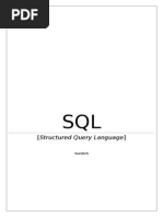 (Structured Query Language) : Sundies