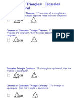 If, Then: 4-5 Special Triangles: Isosceles and Equilateral