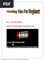 Download Hacking Tips by Rajashekar Lokam SN255585787 doc pdf
