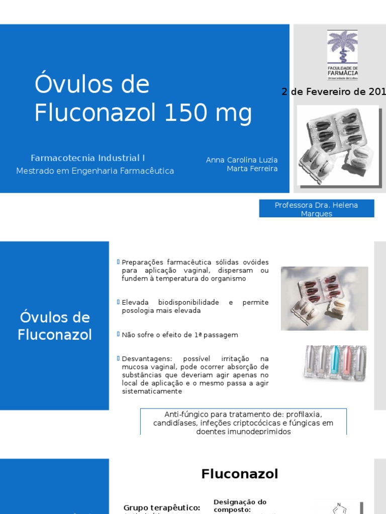 Formulação de Óvulos de Fluconazol 150 mg | PDF | Solubilidade ...