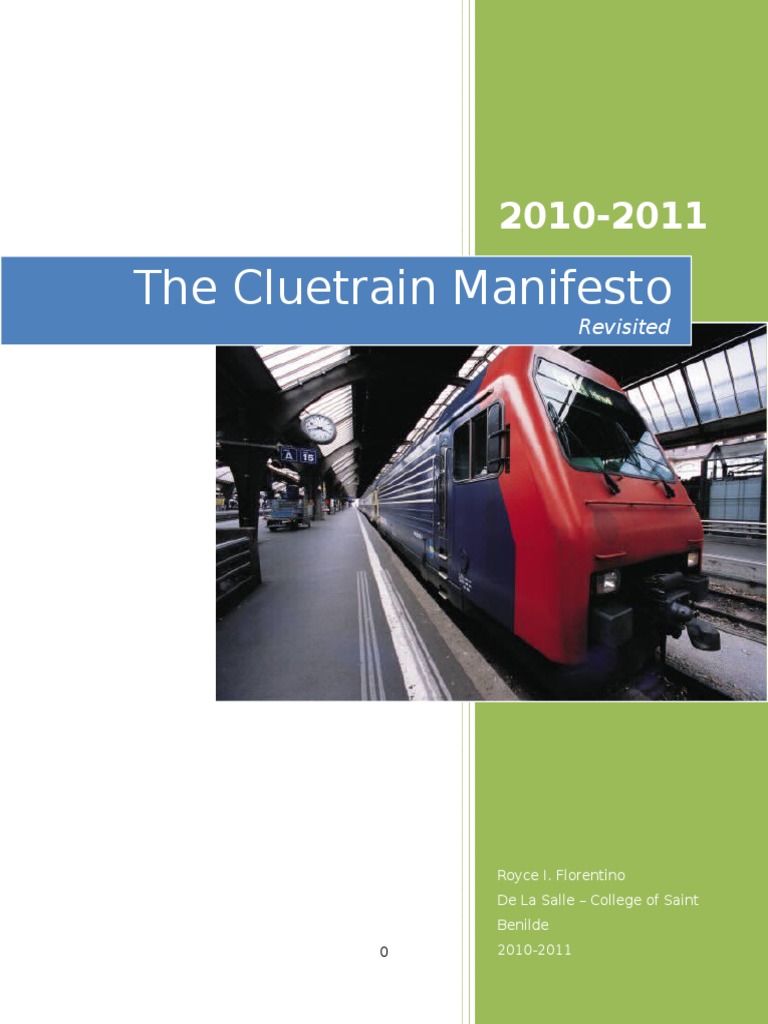 The Cluetrain Manifesto PDF Hyperlink Internet picture