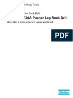 9852 3027 01a Secoroc YT29A Pusher Leg Rock Drill - Operator's Instruction and Spare Parts List - tcm572-3511855