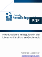 2014-05-20 CIG Introducción Regulación Eléctrica IV Sesión