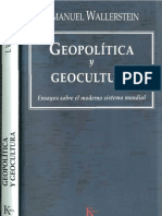 Wallerstein Inmanuel - Geopolitica Y Geocultura