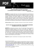 Estado de Direito e Estado de Exceção