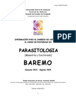 Baremo de Postgrado Nacional Parasitologu00EDa 2015