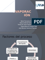 Evaporación: factores, equipos y cálculos