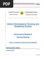 Documents-Training Modules-General-Procurement Training Manual. Module B. Participant Book (RB) - 18.11.09