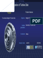 Optimization of Turbine Disk: Purpose
