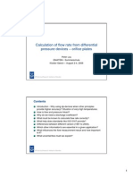 Orifice DP to Flow calculator