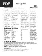 Rubin, Leeanna Resume