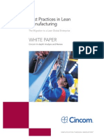 Best Practices in Lean Manufacturing: White Paper