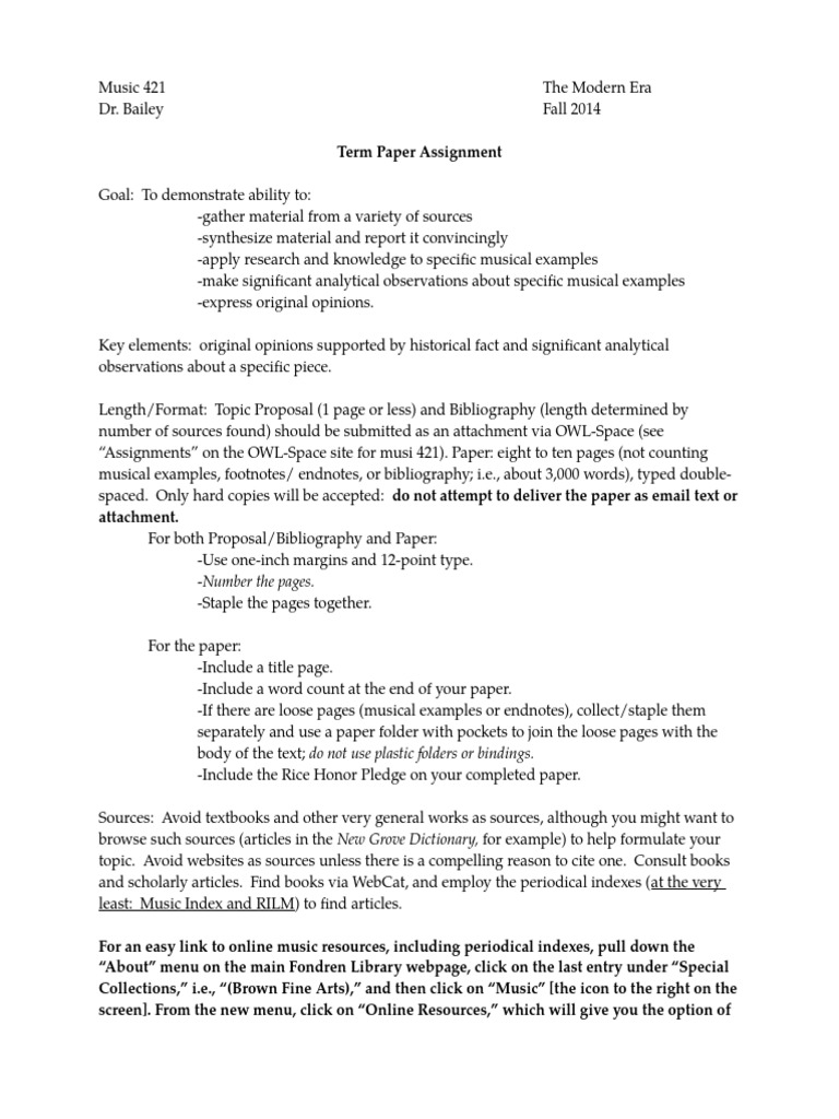 421 Paper Assignment 2014-2 | PDF | Citation | Note (Typography)