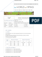 Piping Specification - Model PDF