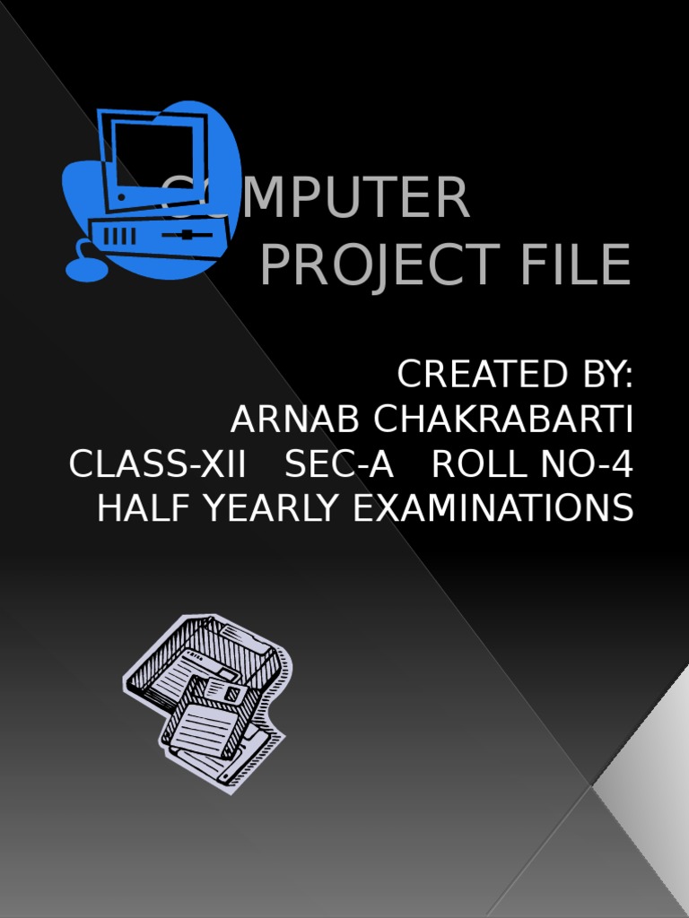 Computer Project by Arnab Chakrabarti | PDF