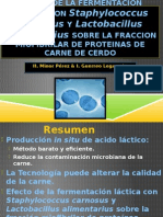 Efecto de La Fermentacion Lactica Con Staphylococcus Carnosus