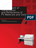 Measurement of Transmission and Reflectance of PV Materials and Cells