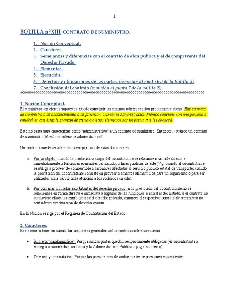 Contrato de suministro derecho administrativo