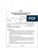 Certificado de Autorización