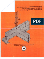Manual Para La Construcción de Viviendas de Un Piso Con Bloques de Concreto