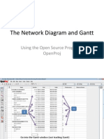 Network Diagram and Gantt Chart Using OpenProj