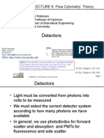 Detectors: BMS 602/631 - LECTURE 8 Flow Cytometry: Theory