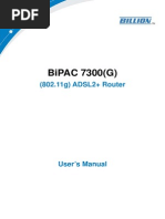 Billion ADSL Modem Manual