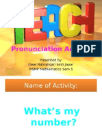 Pronunciation Activity Presentation 
