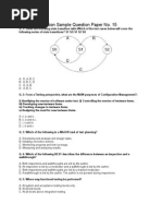 ISTQB Foundation Sample Question Paper No 13 To 15