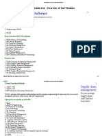 SAP Module List - Overview of SAP Modules