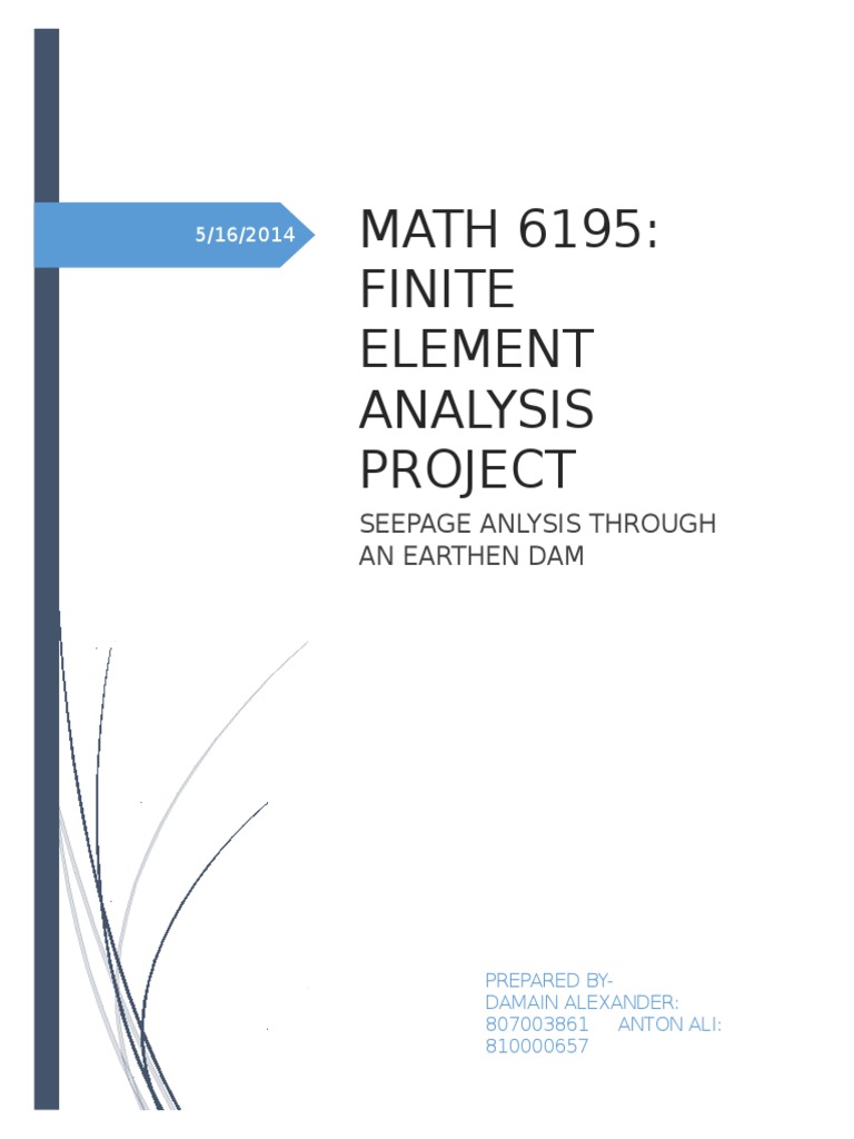Finite Element Analysis Project | PDF | Finite Element Method ...