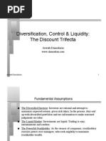 Diversification, Control & Liquidity: The Discount Trifecta"