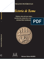 Veleyo Patérculo. Historia de Roma
