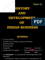 Topic 01 - History Devlop. of Indian Business
