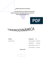 Primera Ley de La Termodinámica 