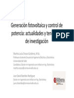 Generación Fotovoltaica y Control de Potencia: Actualidades y Tendencias de Investigación