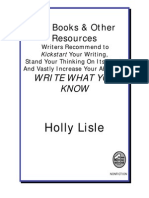 396 Books Writers Recommend - Holly Lisle