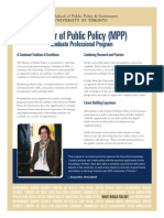 Program Master Public Policy at University of Toronto