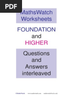 Download MathsWatch Worksheets Interleaved QA by Giles Thornton SN255688250 doc pdf