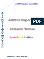 SAP Internal Tables